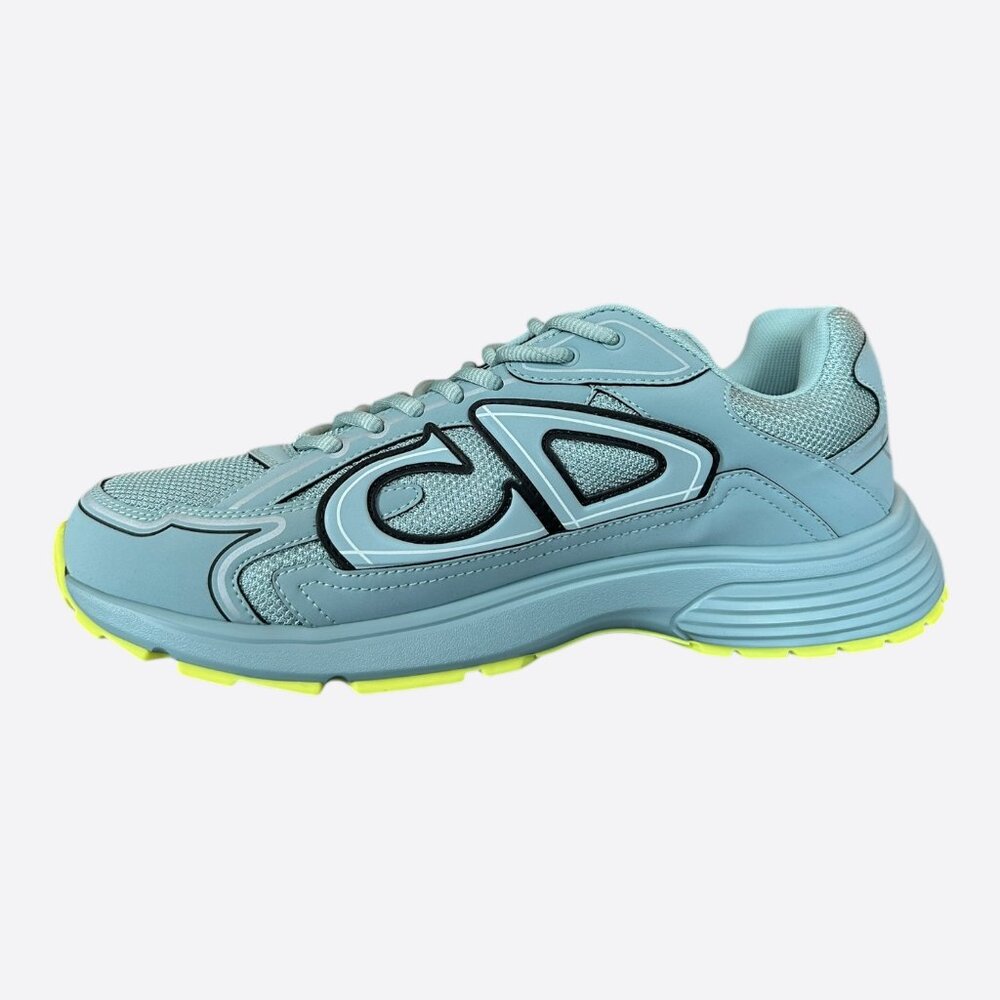 Dior Blue & Yellow B30 Sneakers - Picture 6 of 8